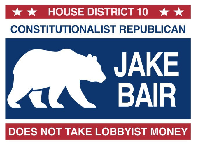 Jake Bair campaign sign